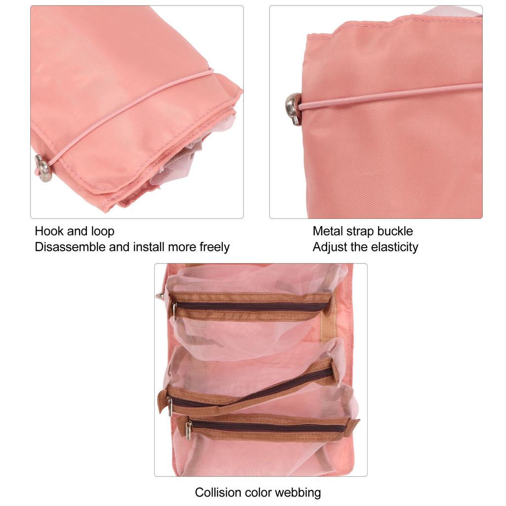 Detachable Cosmefic Bag Foldable 4 in 1 Multifunction Hanging Makeup Bags with Hook and   for Outdoor Travel