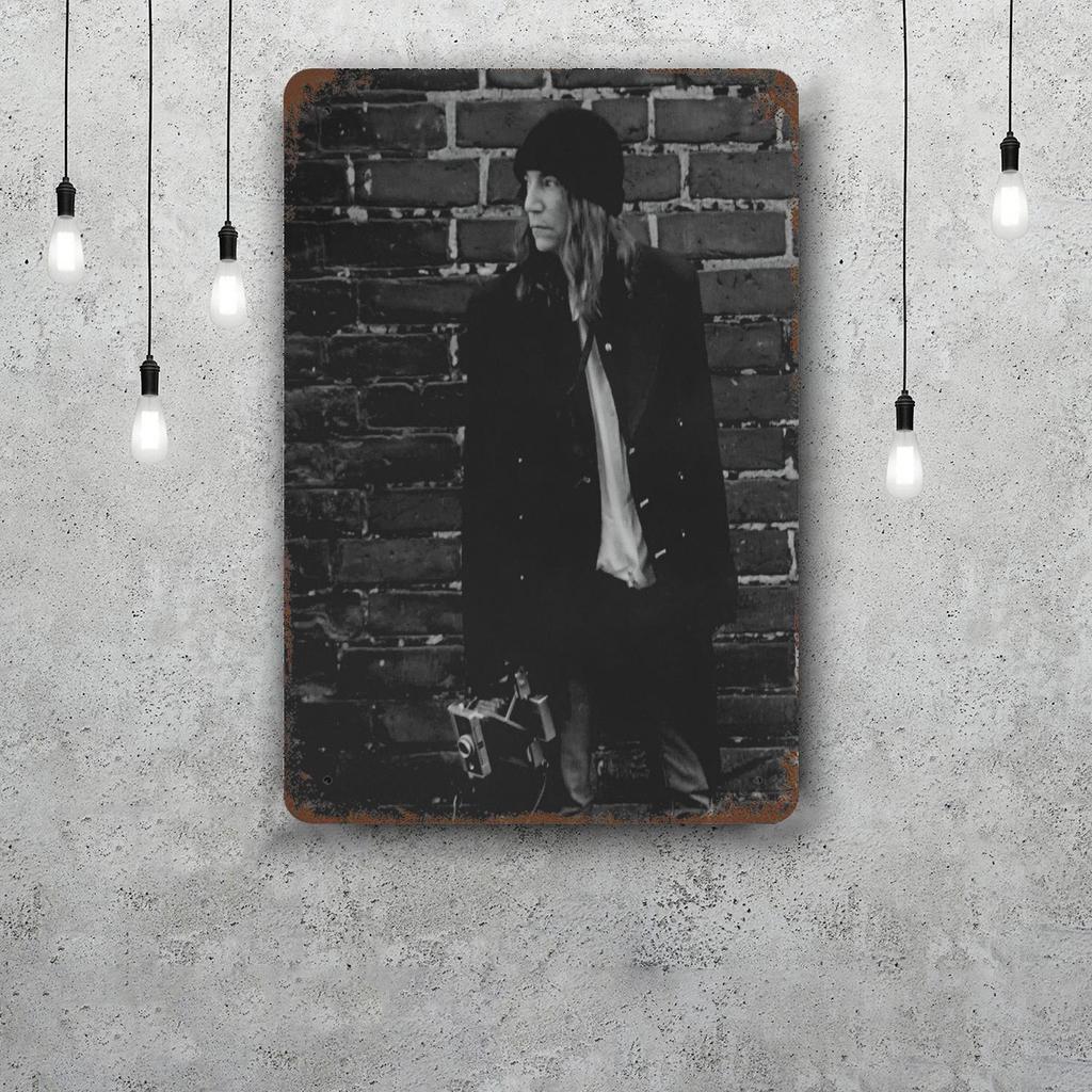 Patti Smith Retro Vintage Tin Sign Poster Decorative Plaque Metal Plate Wall Decor