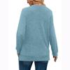 Dames Sweatshirts V-hals Lange Mouw Shirts Losse Casual Herfstmode Truien