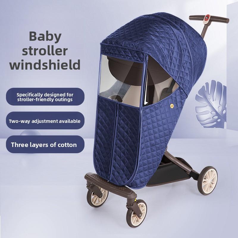 Universal Baby Stroller Rain Cover Children's Stroller Windshield Baby Stroller Umbrella Stroller Rain Cover Stroller Protective Cover Raincoat