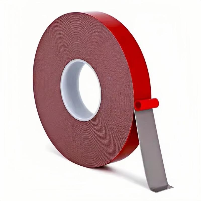 1.0mm Industrial Waterproof Heavy Duty No Reside Self Adhesive Red Film Double Sided Acrylic Foam Mounting Tape for Auto Car