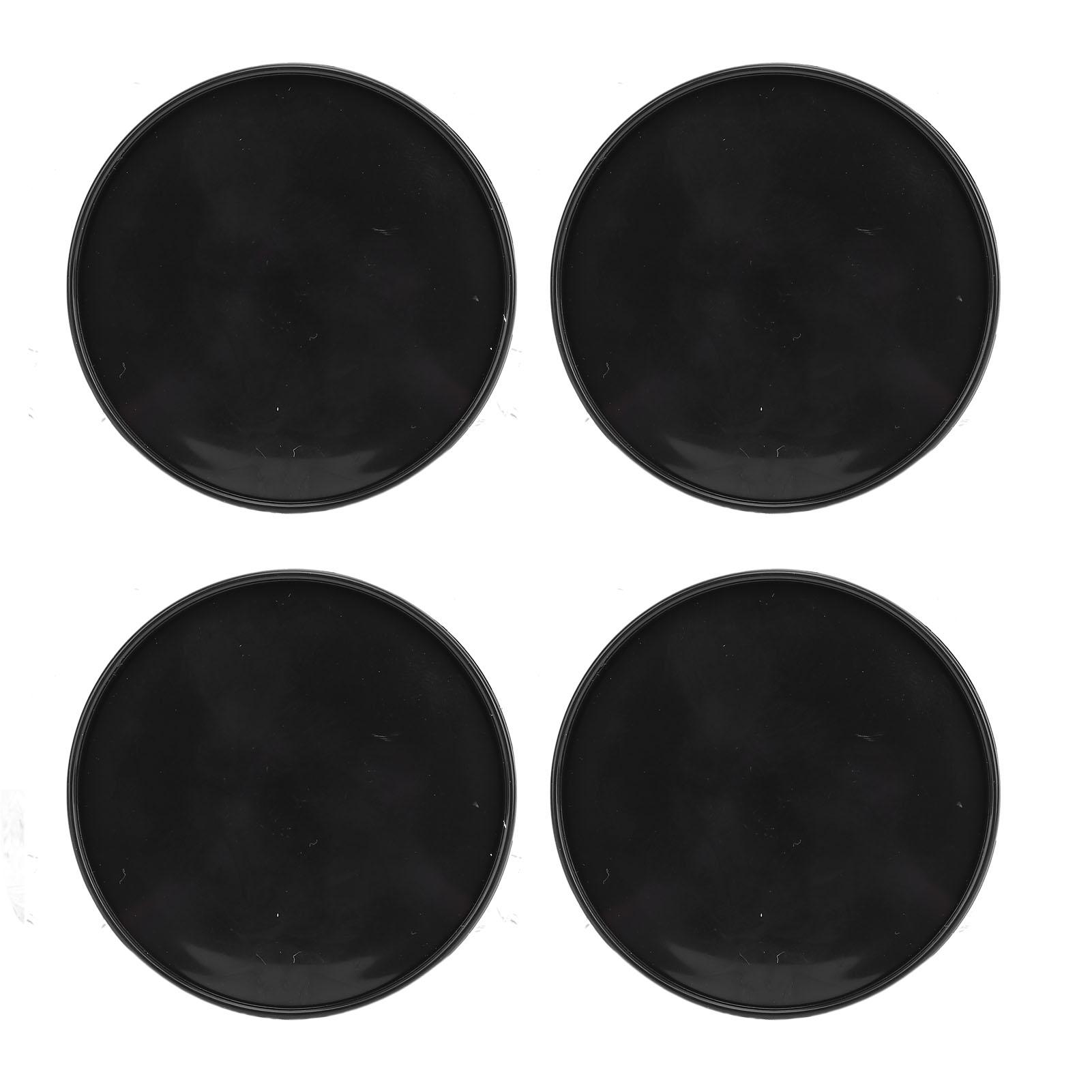 Igeteck Unisex Black 4Pcs Wheel Center Caps Fashion Appearance Universal Center Hub Cap Cover For Most Vehicles 59Mm Outer Dia 51Mm Inner