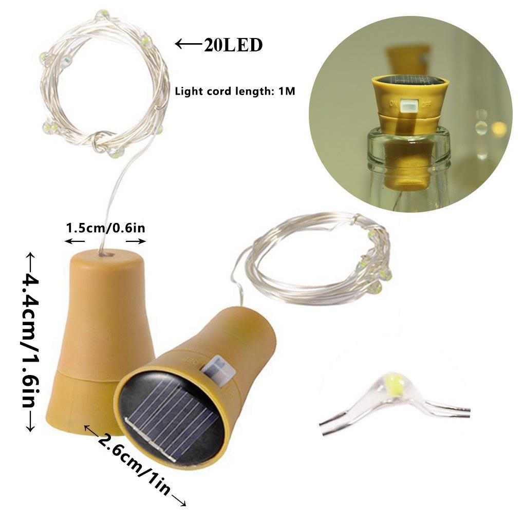 Wine Bottle Light Festival String Lamp Plastic Lamps Lighting Accessory for Holiday Christmas Party Wedding Decor