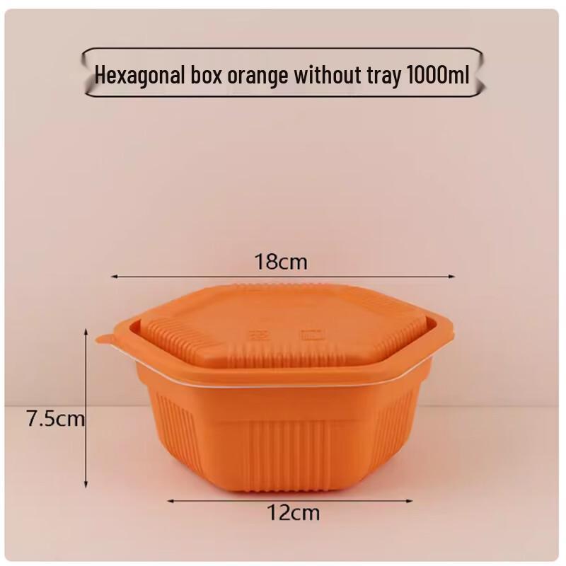 ShengbiLai Disposable Hexagonal Meal Prep Containers