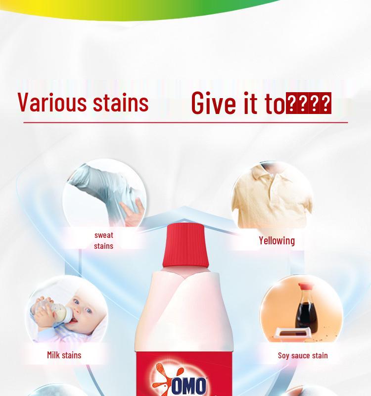 Wonderful Bleach Liquid: Brightens, Whitens, Removes Yellow Stains, Safe for Colors, Gentle On Clothes, Sterilizes Without Damage