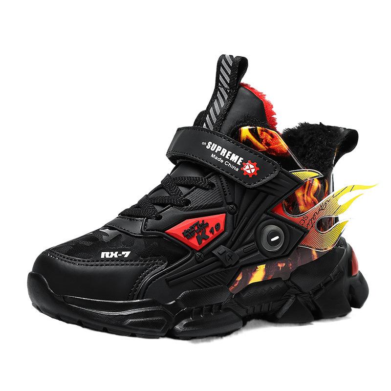 Children's shoes winter cotton shoes plus cotton year 11 sports thickened large cotton shoes students warm platform boys shoes