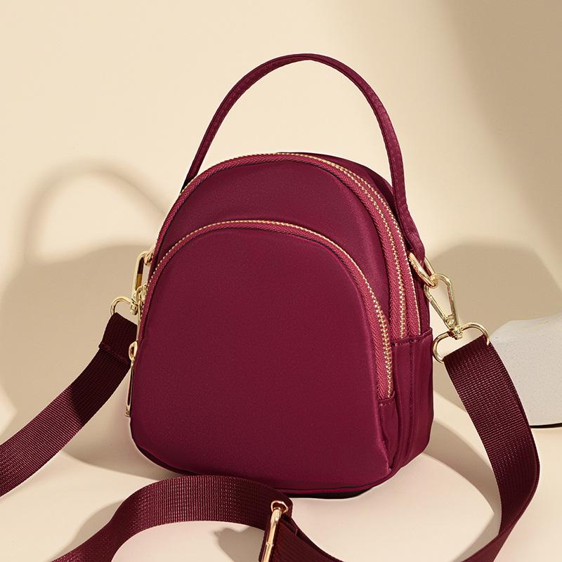 Casual Nylon Bag Women's Single Shoulder Crossbody Bag Fashion All-in-one Change Mobile Phone Bag Lightweight Tote Bag