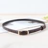 Women Belt Imitation Leather Adjustable Thin Waistband Solid Color Dresses Shirts Tops Waist Belt Versatile Fashion Accessory