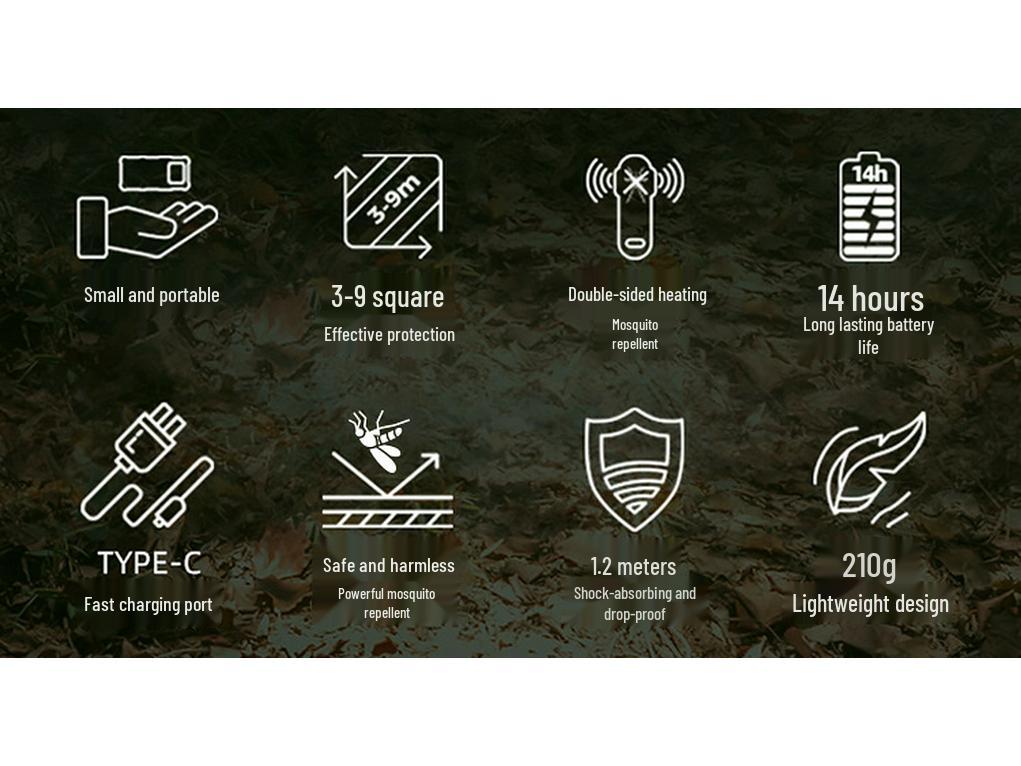 Portable Lithium Battery Mosquito Repellent: Wireless Electric Mosquito Killer & Insect Repellent for Camping