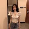 Black Lace Halter Top with Deep V-Neck - Sexy, Slimming Summer Tank for Women (2025 Collection)