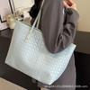 Niche design woven shoulder bag fashionable texture tote bag women's 2025 new large-capacity work commuter bag