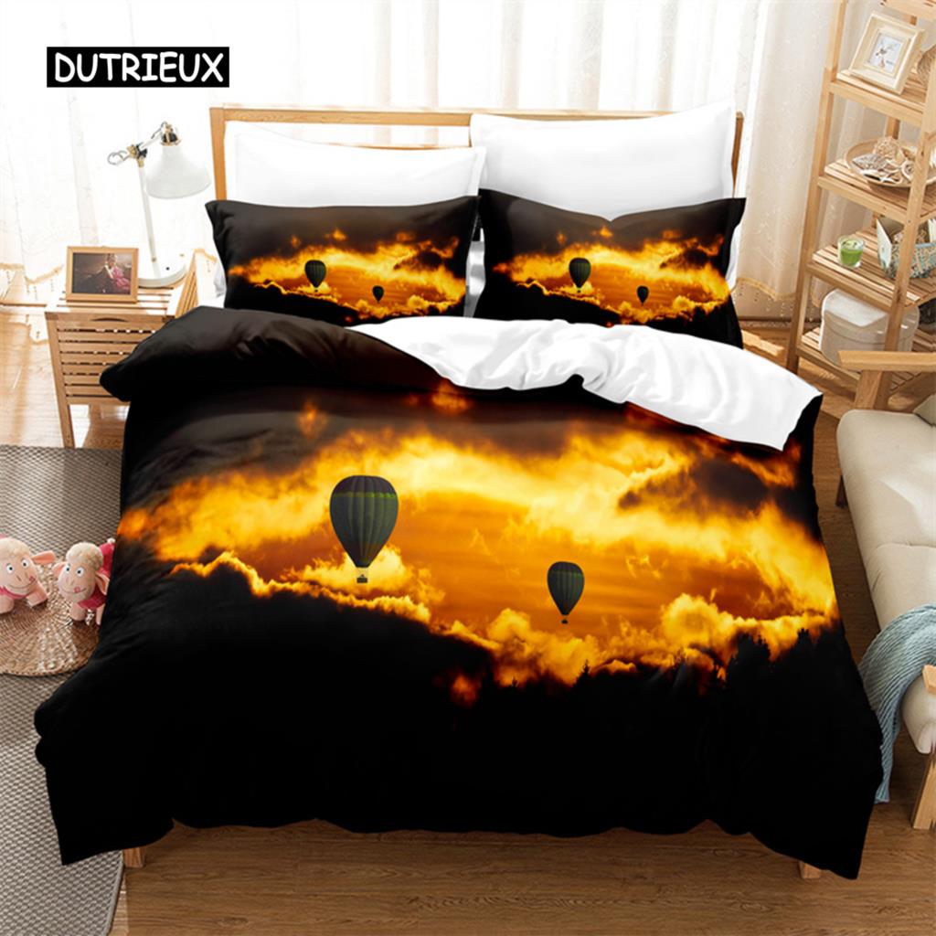 Comfortable Stylish Pattern Duvet Cover Set With Duvet Cover And Pillowcases King Queen Twin Sizes For All Ages