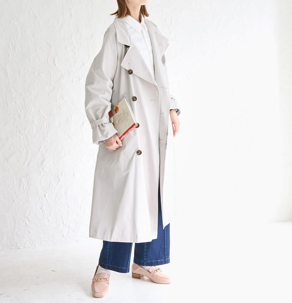 ROPE PICNIC Stand Collar Spring Coat Light Exclusive Women's (GDO13010, Gray) [Web Size 38T]