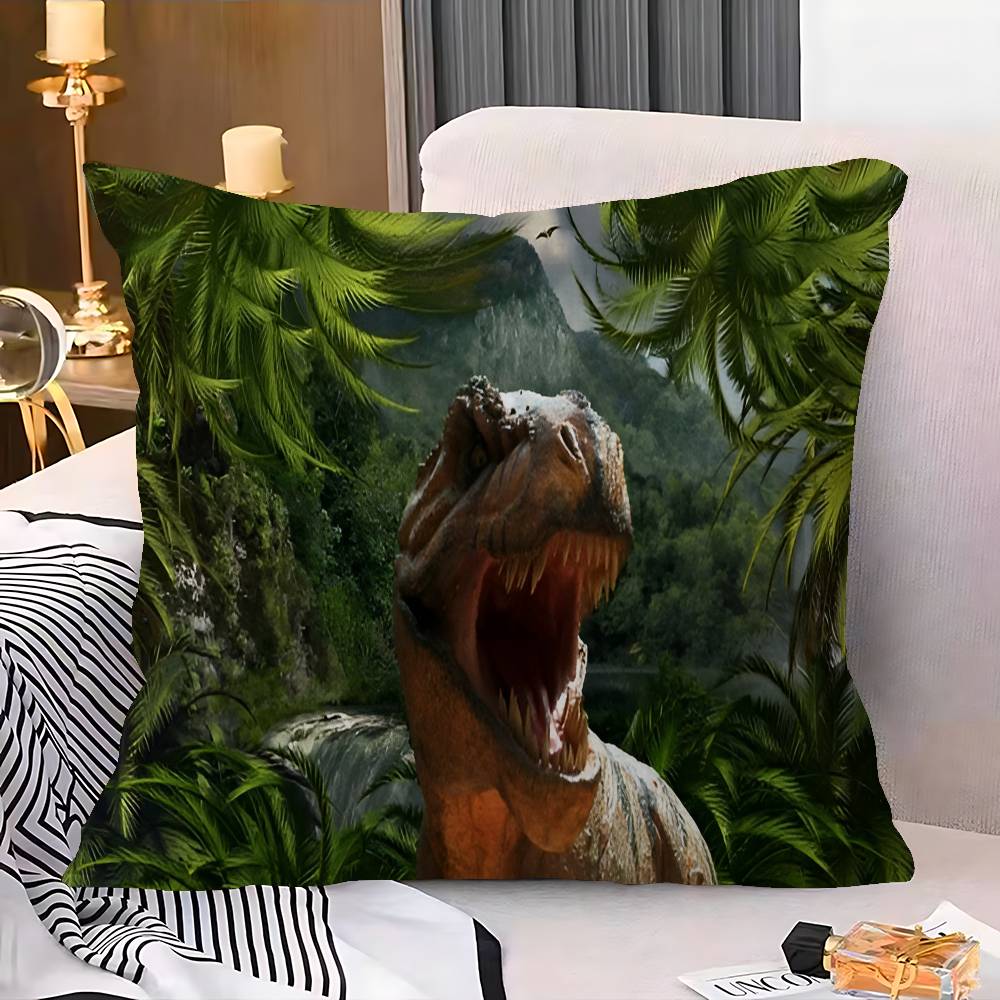 

Dinosaur Cartoon Jurassic Park Pillow Anime Pillow Sofa Bed Head Pillow Cover Cushion Cover 45x45 cm Fashion 12x12Inch