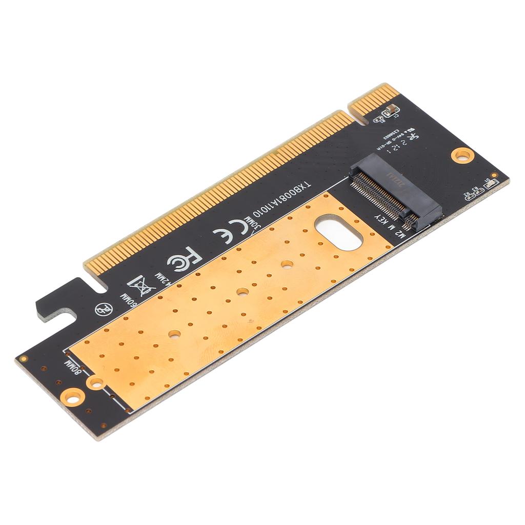 M.2 to PCIE3.0 Adapter 8GB S Speed PCIE X16 Slot Free Expansion 2280 2260 2242 2230 with Heat Emission Hole for Windows