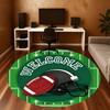 1pc Football Round Chair mat office Area Rug - Non-Slip, Floor Mat for Office, Bedroom, Ideal home decor gift c0112018