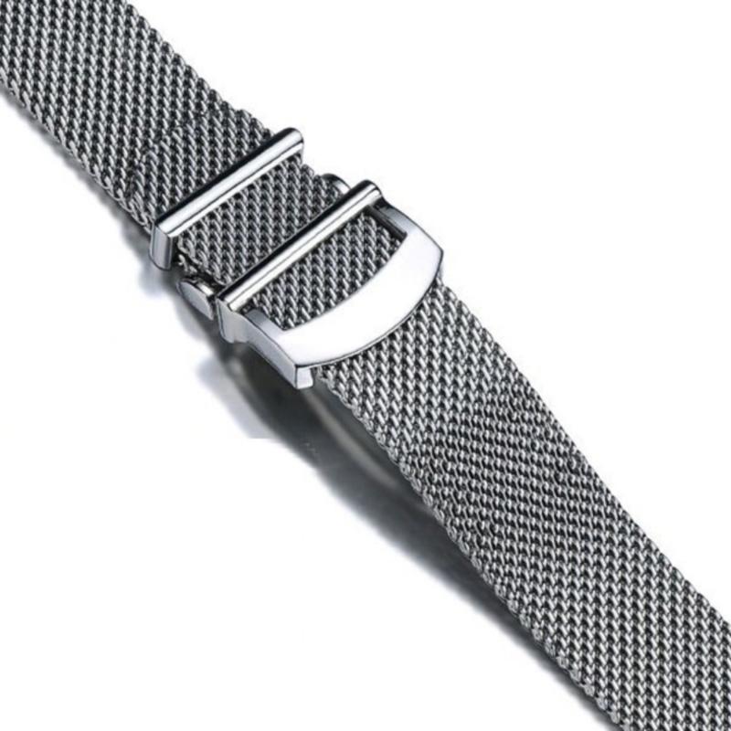Waterproof Sweatproof Non-rusting Solid Steel Watch Strap for IWC Portofino Series 356501 391033 Woven Mesh Style Strap 20 22mm
