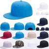 Hat Snapback Flat Baseball Cap Trucker Solid Plain Blank Men Hip Adjustable Hop