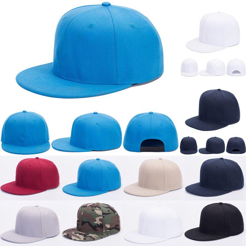 Classic Solid Plain Snapback Hat With Adjustable Fit For Men And Women