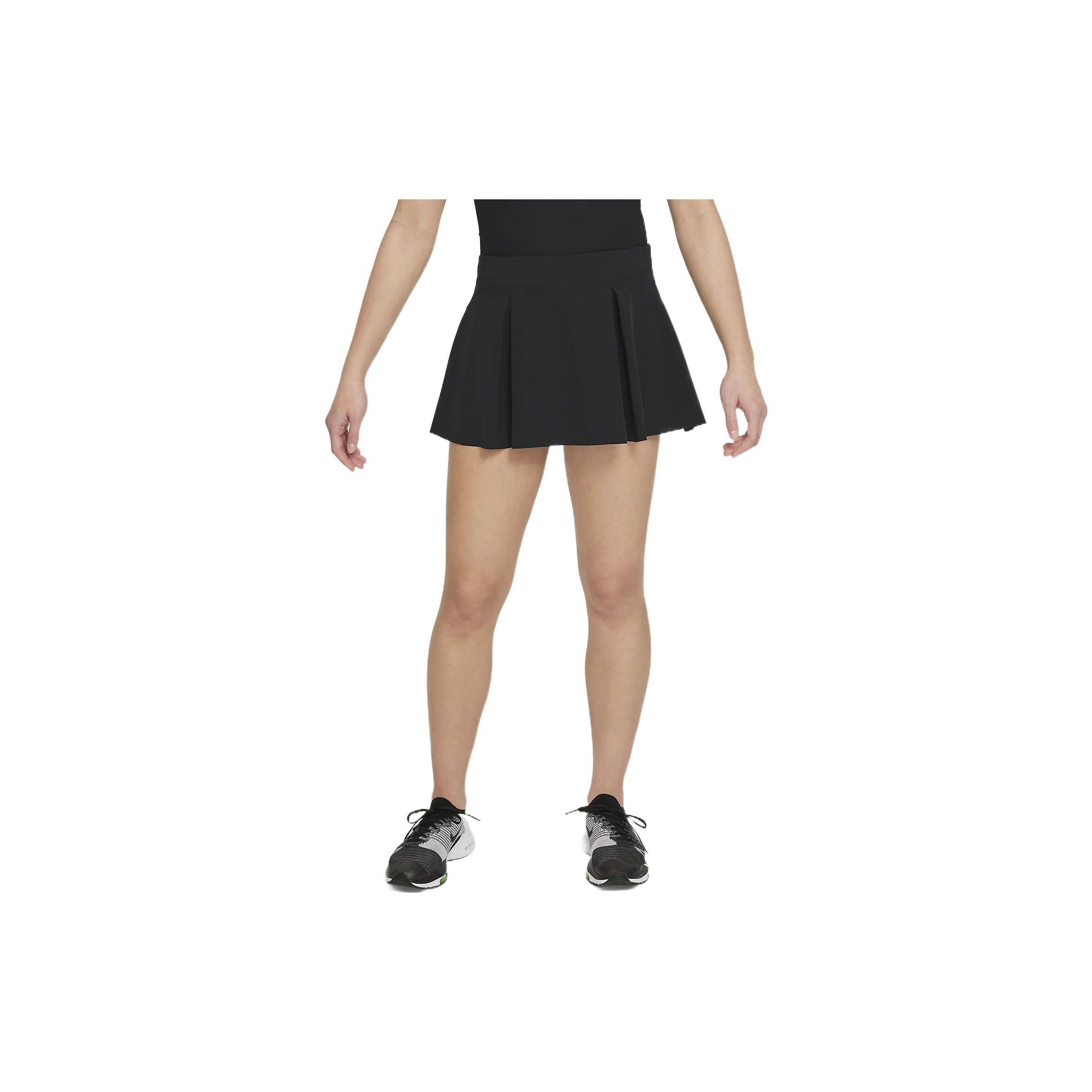 Nike Women s Black Dri-FIT Victory Flouncy Tennis Skirt DN1969-010 XL