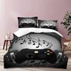 Gamepad Controler Bedrom Beding Sets for Young Boys Ten Gaming Soft Duvet Cover Set Twin Sized Dimensions,Play Video Games Warm Comforter Cover Bed