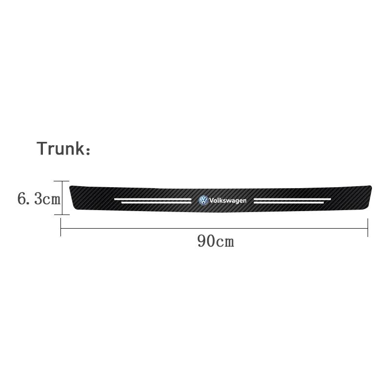 VW GTI GOLF 2026 Hot For VW VOLKSWAGEN High-quality Carbon Fiber Car Door Sill Protector Sticker For VW Golf Amarok Phaeton T5 T