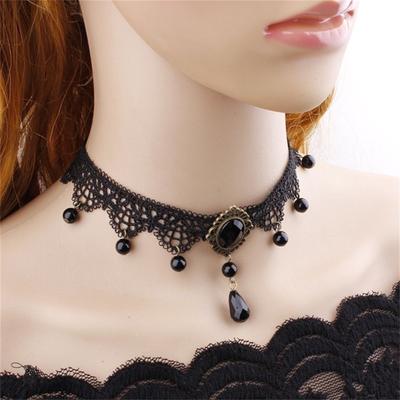 Σέξι τατουάζ Steampunk Chosen 2Colors Κοσμήματα Δώρο Retro Lady FS Κολιέ δαντέλα Choker Gothic