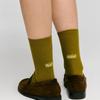DEPOUND Cursive Logo Socks - Olive