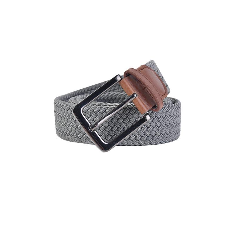Korean Style Elastic Woven Canvas Belt for Men and Women - Casual and Versatile