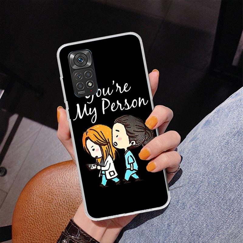 Greys Anatomy Person Phnoe Case for Phnoe Case for Xiaomi Redmi Note 15 14 14S 13 Pro Plus 12 12S 11S 11E 10S 10 11T 5G Unique C
