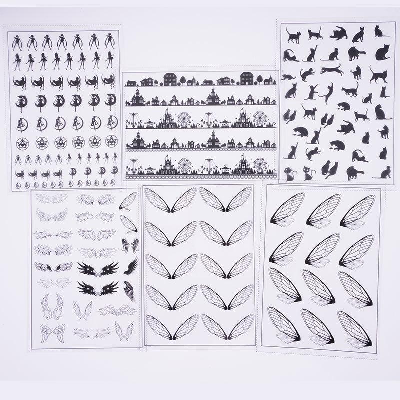 Black Alice Cat Sailor Moon Cicada Wing Resin Craft Kit