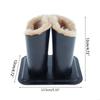 Lined Eyeglasses Holder PU Leather Pattern Double Glasses Stand Case Protective Anti-scratch Glasses Storage Organizer Unisex