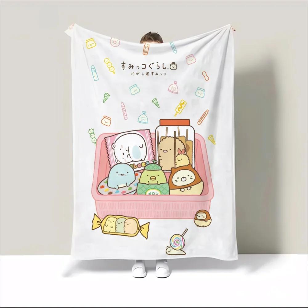 

Sumikko Gurashi Thermal Blankets for Bed Throw Winter Blanket 150x200 Sofa Cover Blanket King Size Home and Decoration Knee Nap 75x90CM
