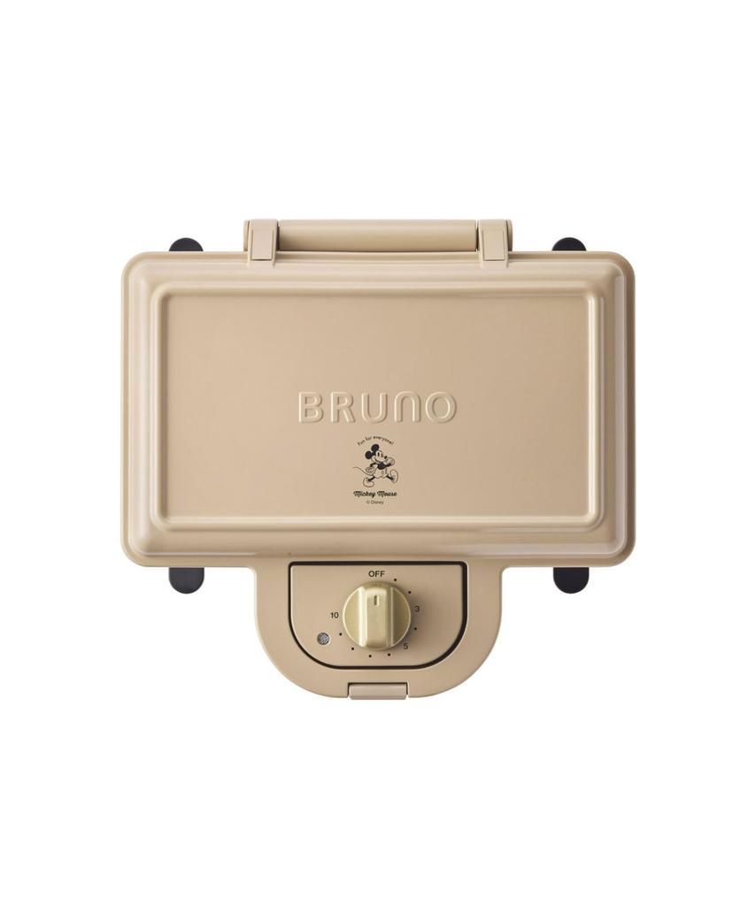 BRUNO Disney Hot Sandwich Maker, Double, Electric, Toasts All the Way To the Crust, Perfect Gift, Cute Mickey Mouse Doll Design, Beige, BOE136-BE