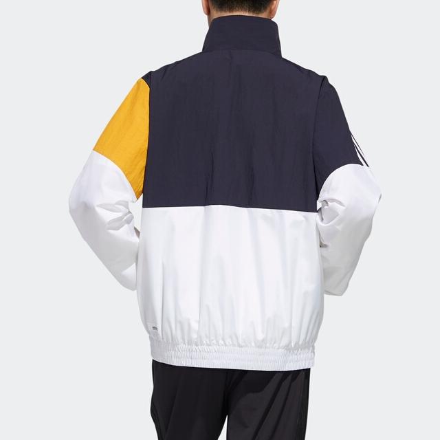 Adidas Neo Egame Tkaná sportovní bunda s logem Pánská bunda Legend-Ink-Blue GL7176