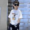 Boys' Trendy Korean Style Pure Cotton Short-Sleeve T-Shirt – Summer Clothing for Middle & Large Children