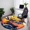 1pc Naruto Uzumaki Office Round Area Rug, Under Office Chairs Bedroom Living Room Home Decor  A1022117