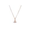 Small Saturn Pendant Women Jewelry Rose-Gold 63020098G002G002