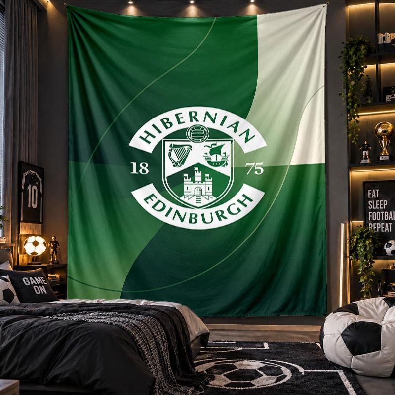 Wandbehang Tapisserie Hibernian FC Drucktuch für Wohnzimmer Schlafzimmer Heimdekoration