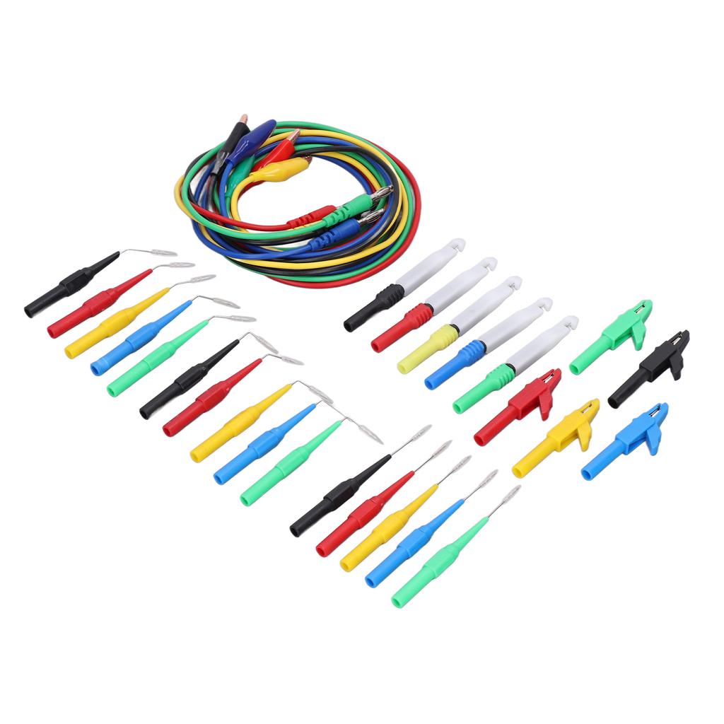 Banana Plug Test  S Kit Good Conductivity 90 Degrees  135 Degrees  180 Degrees  Back Probes 4mm Banana Plug Kit for Car