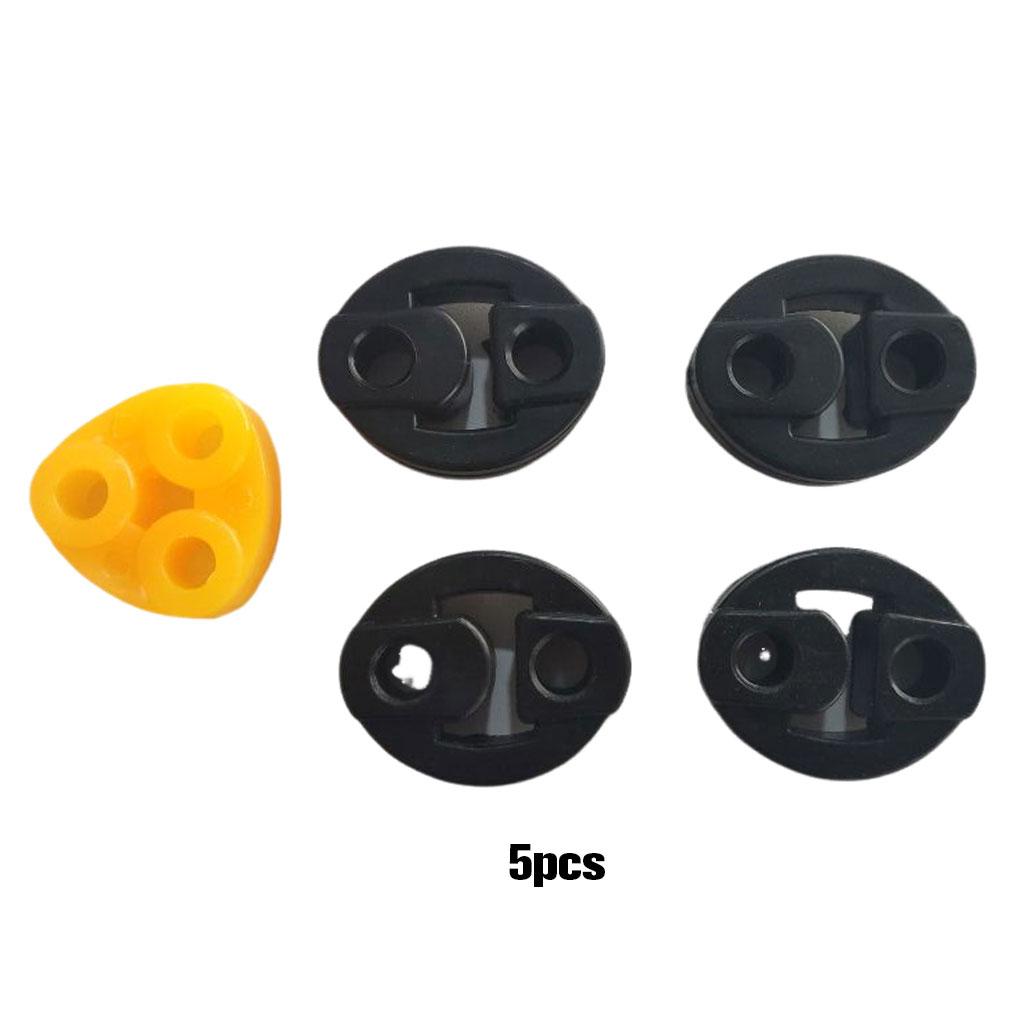 5x Black Rubber Mount Kit For Vehicles - Durable And Reliable Performance Accessories For Vehicles