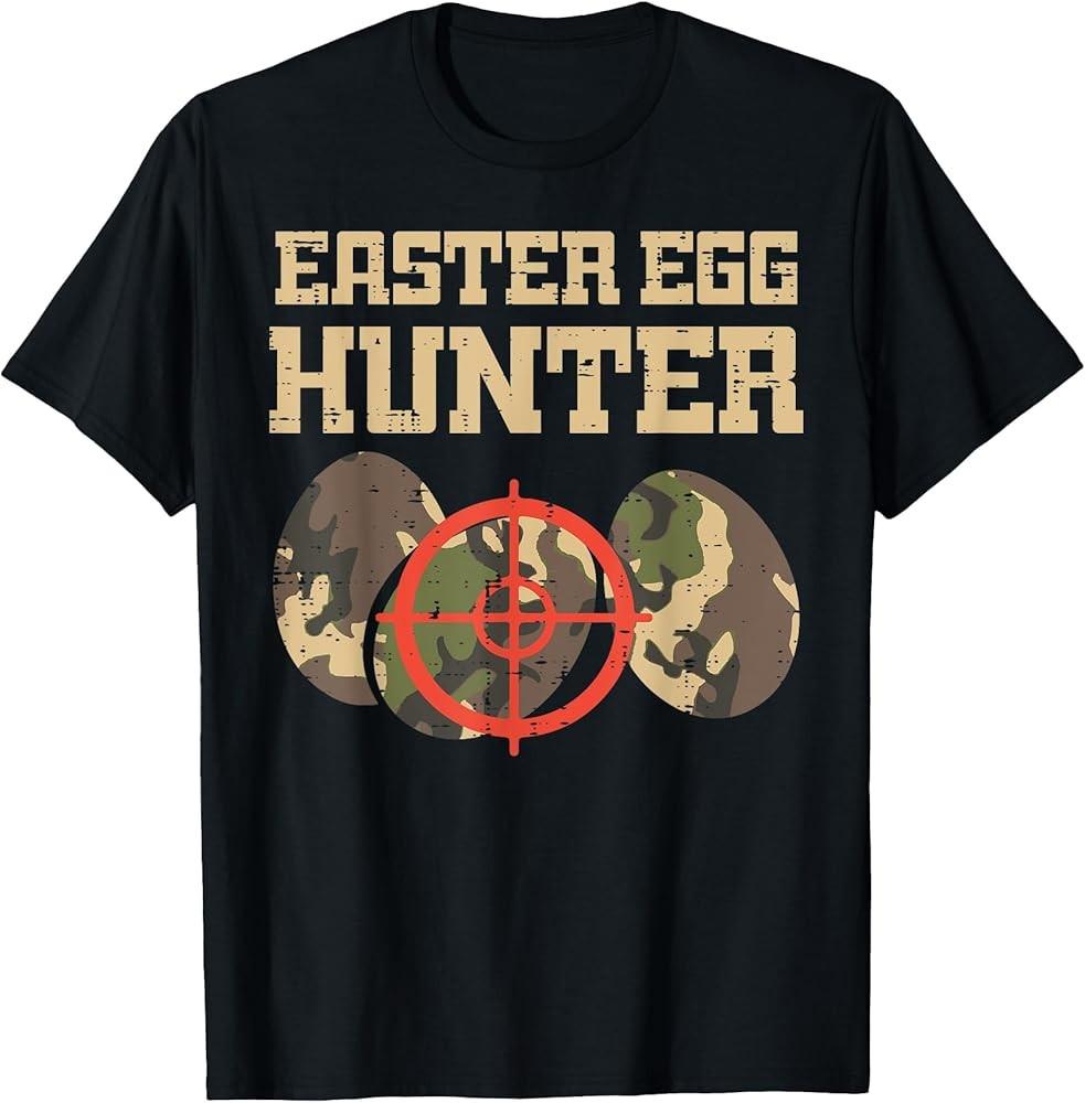 Easter Egg Hunter Camo Funny Hunting Toddler T-Shirt Unisex T-Shirt L