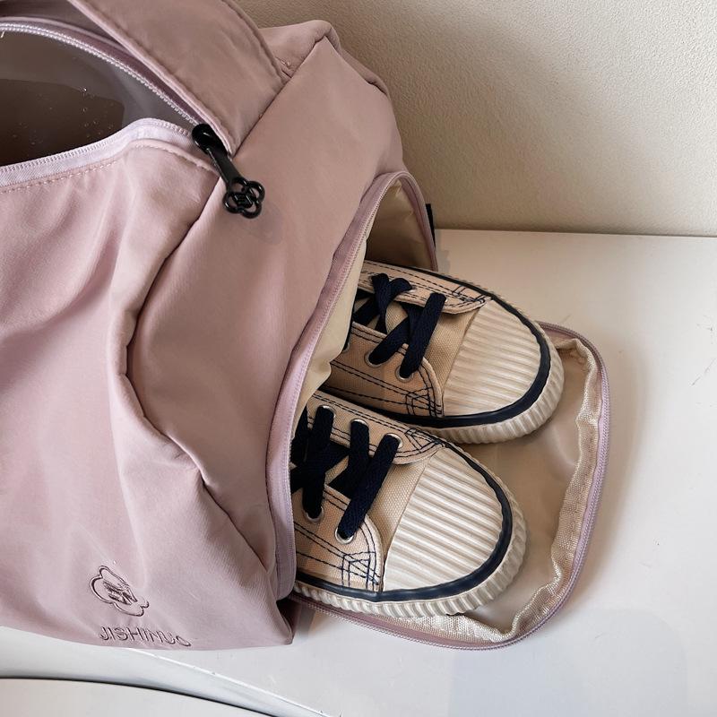 High-value travel short-distance travel bag can be set with tie rod independent shoe position dry and wet separation luggage vacation boarding yoga