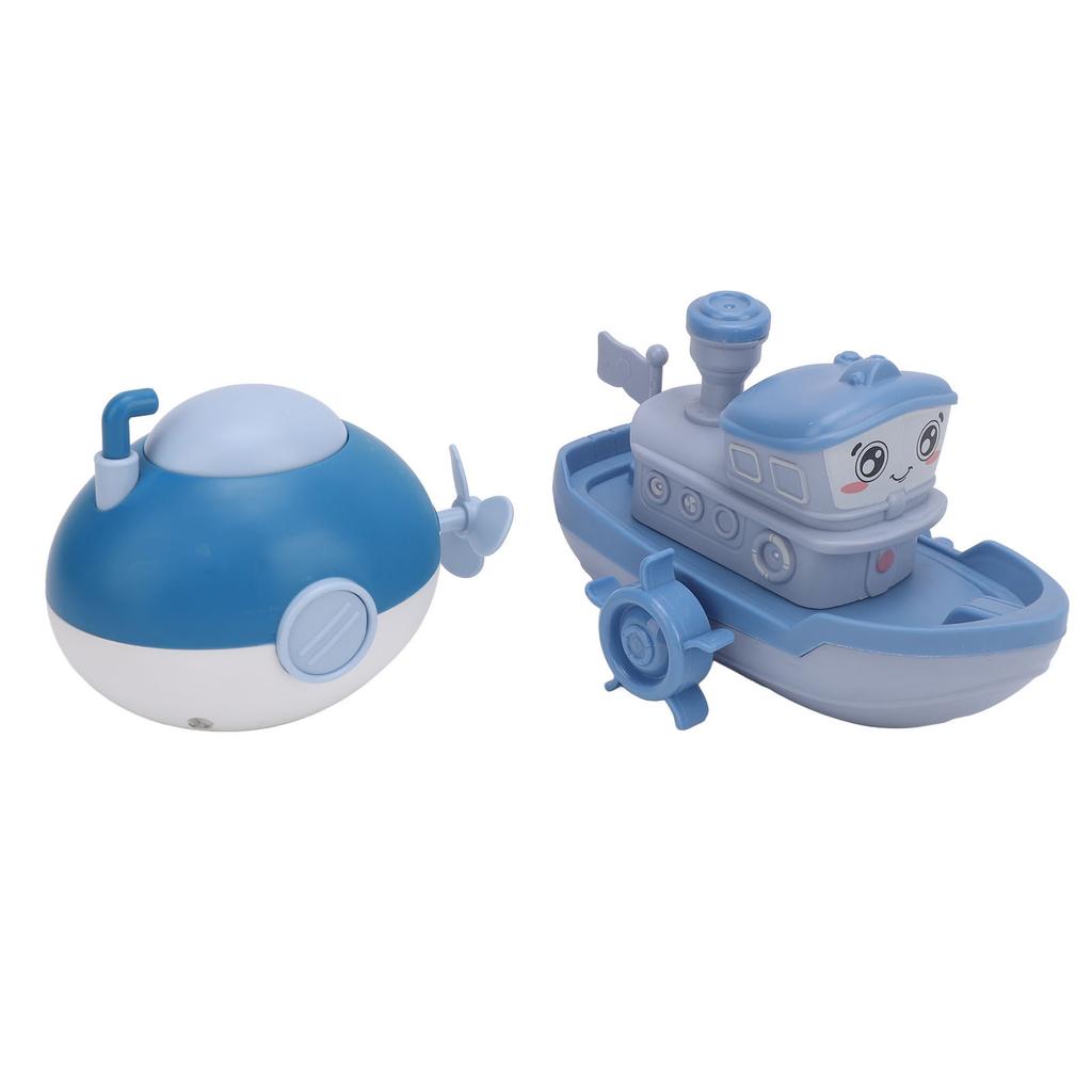 2PCS Kids Bath Toys Interactive Educational Rotating Swinging Spraying Bathing Toy Set for Infants