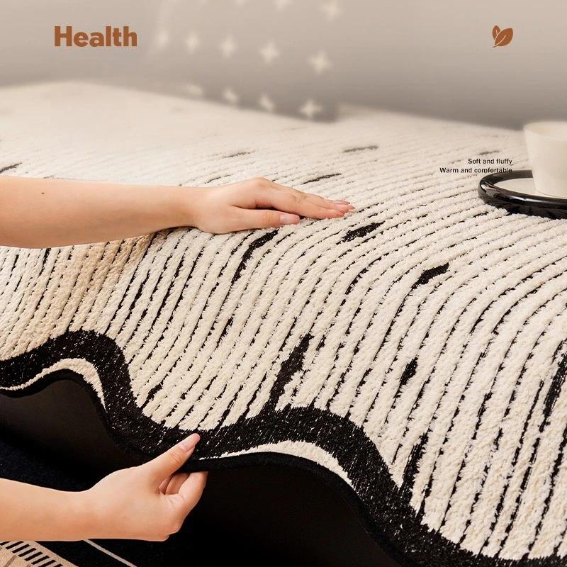 Winter Warm Plush Sofa Cover For All Seasons Living Room Non-Slip Couch Seat Covers Couch Slipcover Irregular Shape Sofa Towel