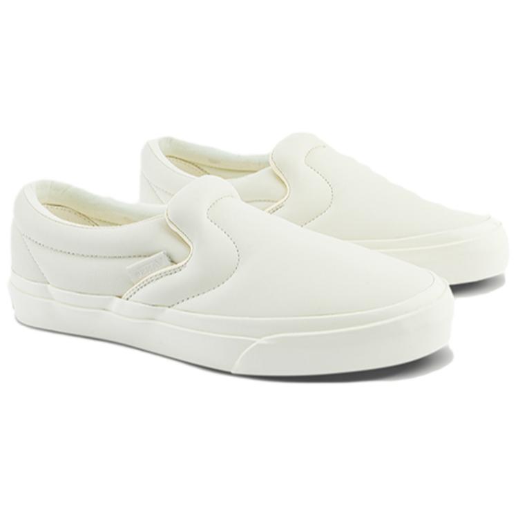 Vans Slip-On Series Comfortable Fashion Low-Top Skate Shoes Unisex Sneakers Gray White VN000MY3ECR1