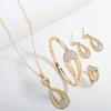 Water Drop Zircon Necklace Set Light Luxury Accessories Simple High-end Clavicle Chain New Jewelry Women's Bracelet 2026
