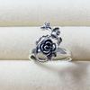 Versatile Retro Rose Leaf Ring - Women's Elegant Index Finger Jewelry
