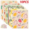 10 Pièces Lingettes Suédoises Haute Absorption d'Eau Séchage Rapide Chiffon à Vaisselle Linges de Nettoyage de Cuisine Torchons à Vaisselle Lingettes Humides Sèches