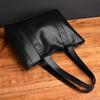 Soft Leather Texture Big Bag New Temperament Simple Casual Shoulder Bag Large Capacity Commuting Retro Tote Bag Light Luxury